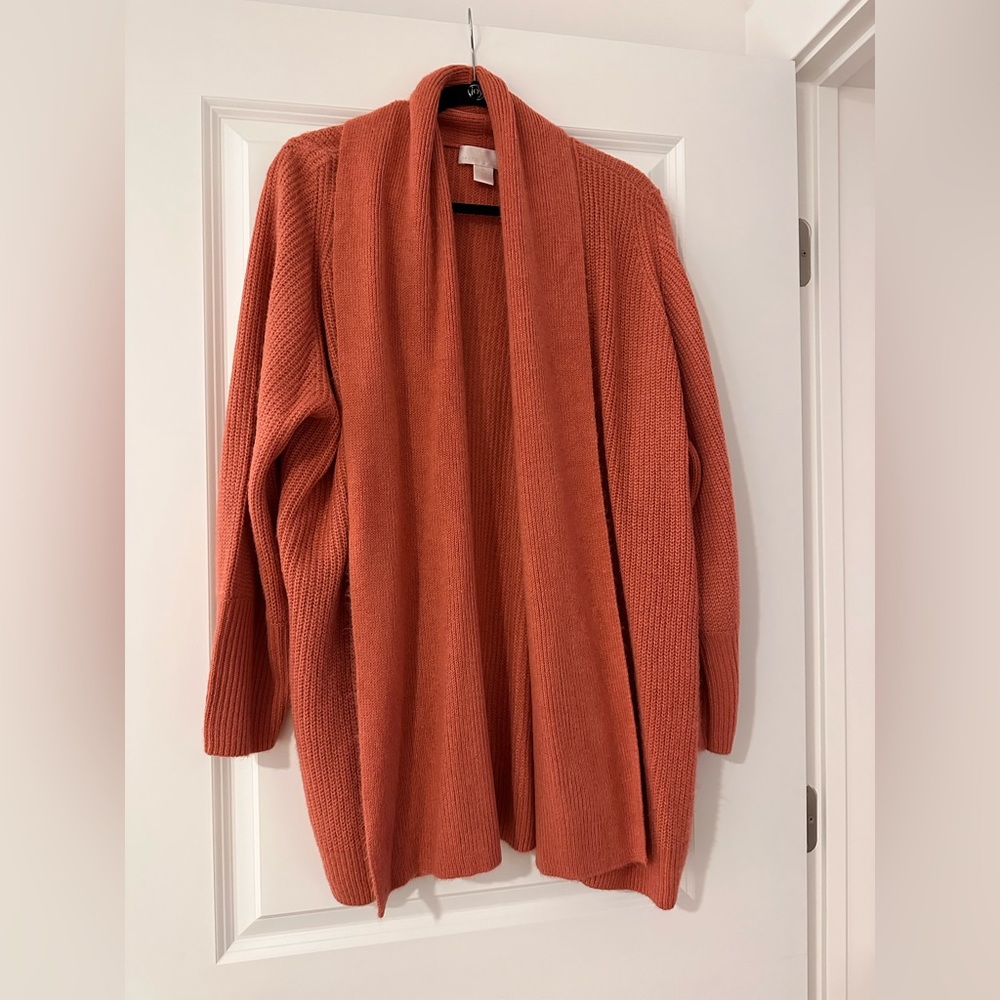 Rachel Parcell Mauve Knit Cardigan Sweater